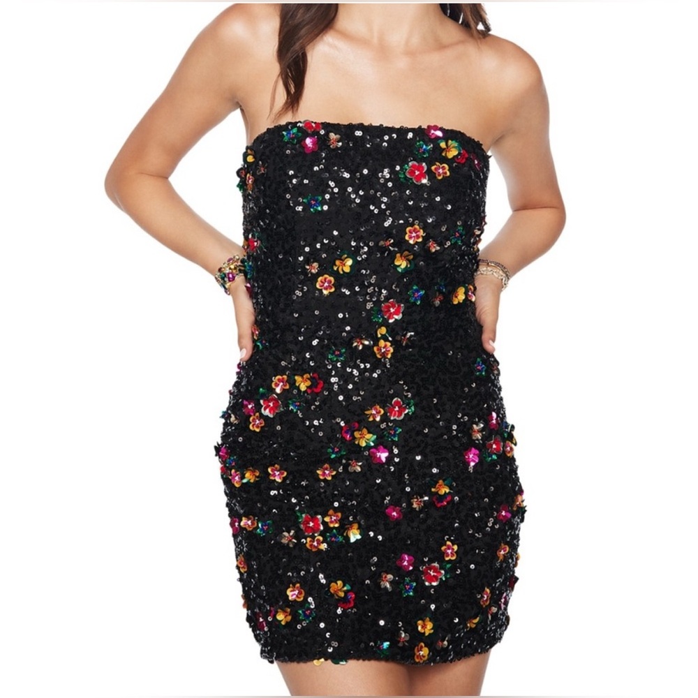 Ramy brook Black Sequin dress